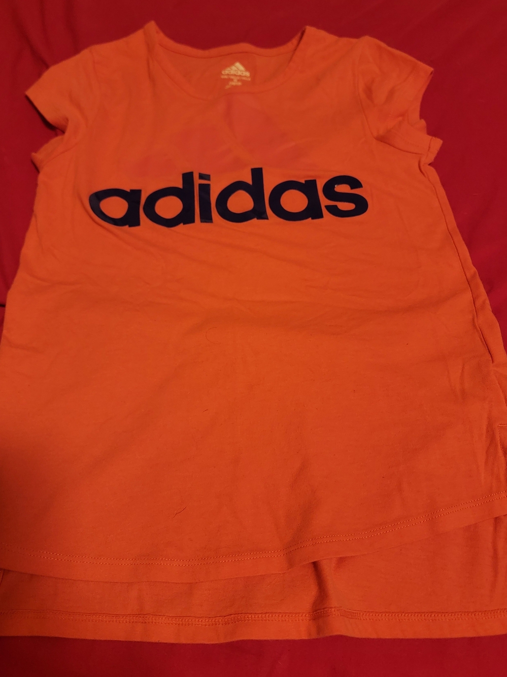 adidas Salmon Tee with Navy Logo